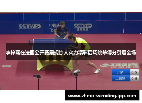 李梓嘉在法国公开赛展现惊人实力精彩后场跳杀得分引爆全场