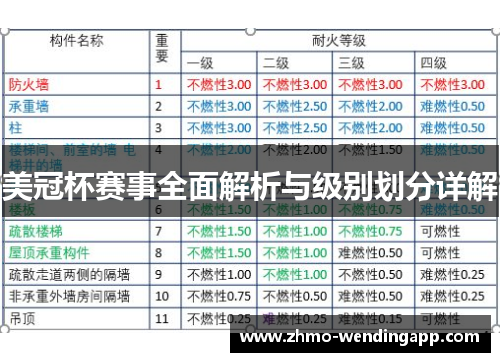 美冠杯赛事全面解析与级别划分详解